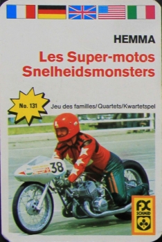 Schmid Spiele "Supermotos" 1978 Motorbike-Cardgame (6518)